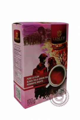 Чай LESLEY "РОМАНТИЧЕСКАЯ НОЧЬ" черный и зеленый 100 гр.