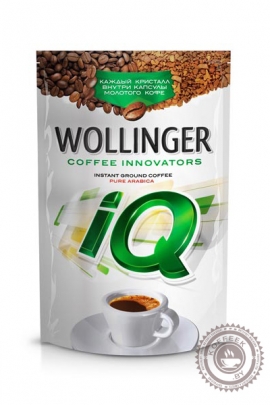 Кофе Wollinger IQ 95 г растворимый с молотым (10%)