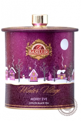 Чай BASILUR "Коллекция Зимняя деревня Веселый вечер" черный 75гр