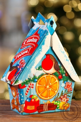 ПОДАРОК НОВОГОДНИЙ "В ГОСТЯХ У СНЕГИРЕЙ" 830гр