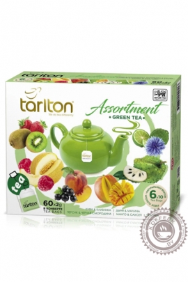 Чай Tarlton "ASSORTMENT GREEN TEA" 60 пакетов